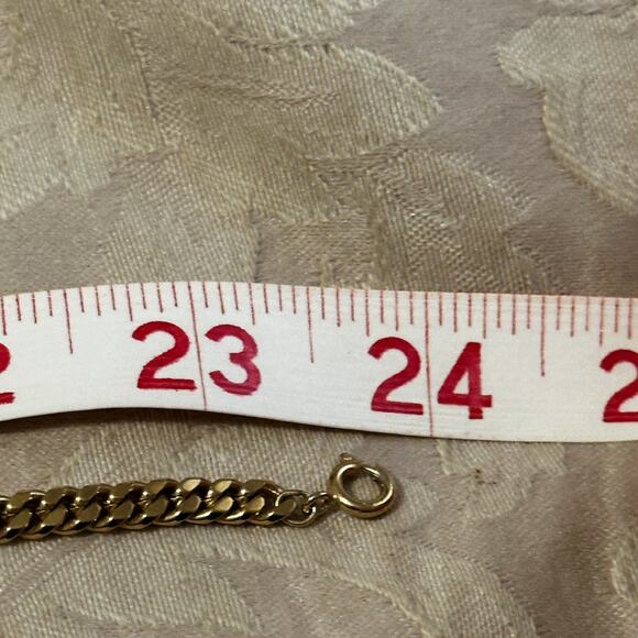 Vintage NAPIER Signed Large Gold Tone Pendant Necklace - Picture 5 of 5